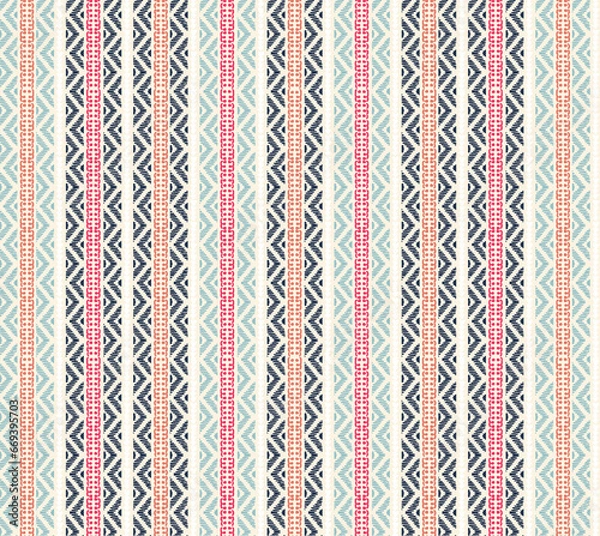 Obraz Textile and digital seamless pattern design	