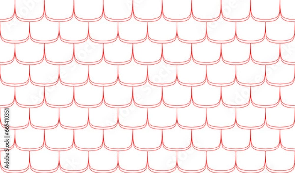 Obraz Vector sketch illustration of abstract deconstructed brick background pattern