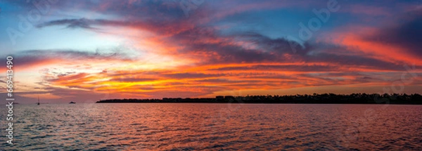 Obraz sunset over the sea