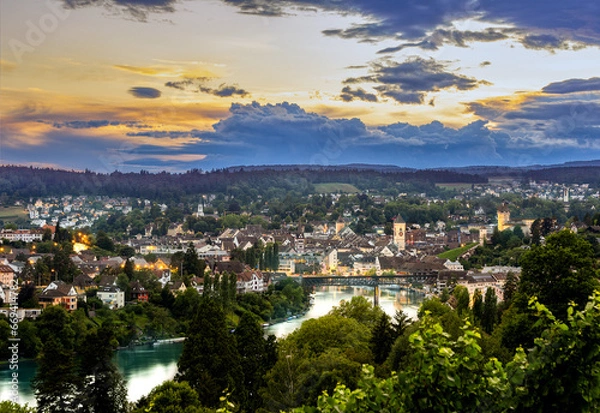 Obraz Schaffhausen Sunset