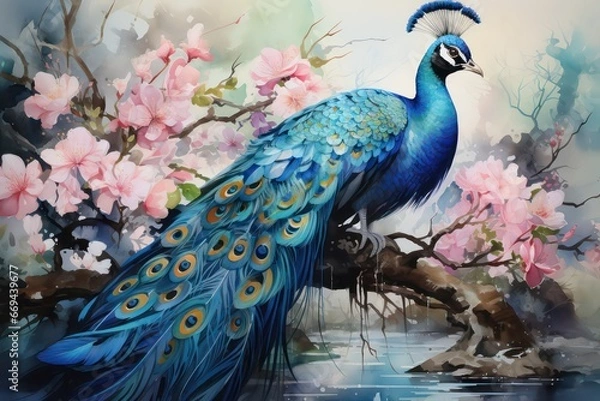 Obraz peacock in the park