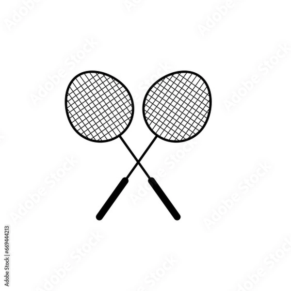 Fototapeta Badminton icon vector