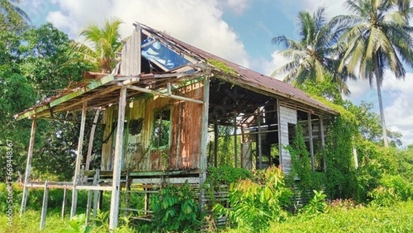 Obraz hut on the beach