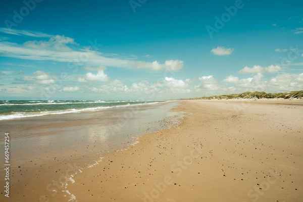 Obraz sand beach and sky