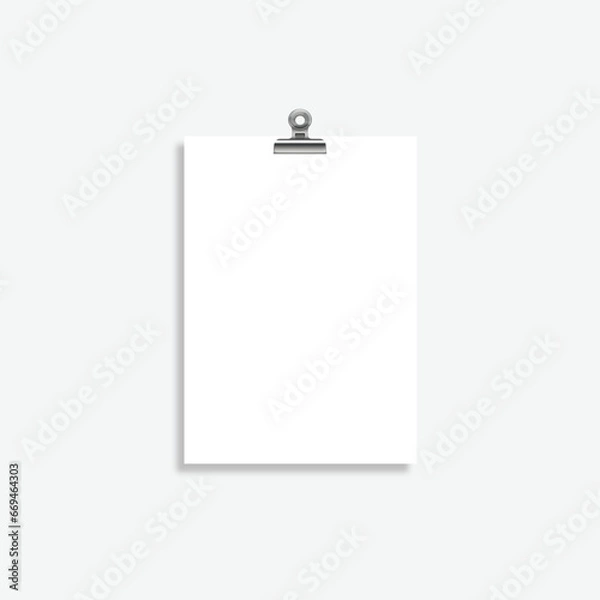 Obraz Mockup for Flyer Leaflet. A4 Size Mockup