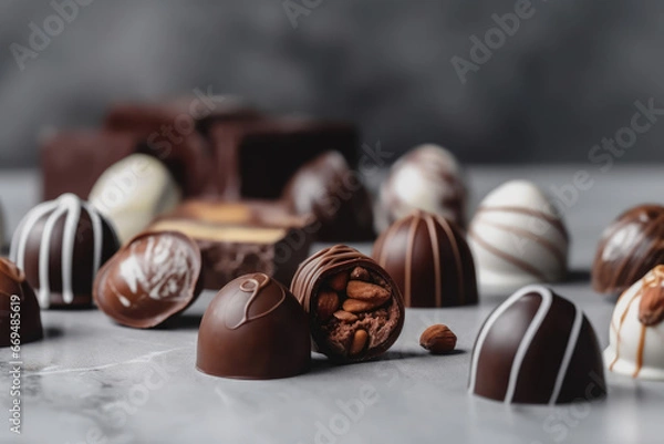 Obraz chocolate with nuts