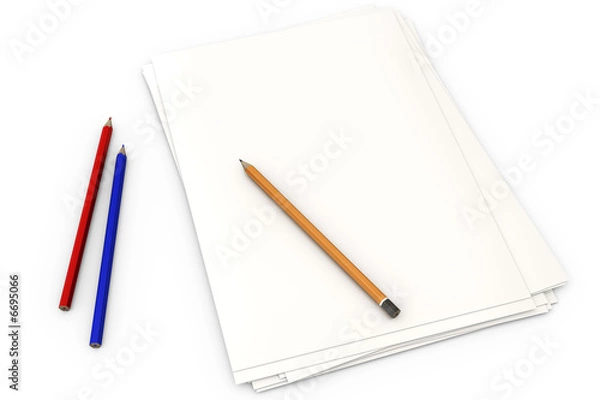 Fototapeta Document on White