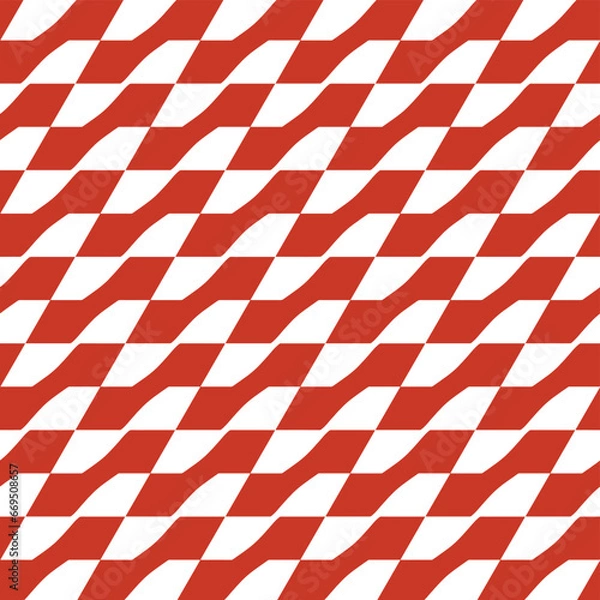 Fototapeta Red speed flag seamless pattern background