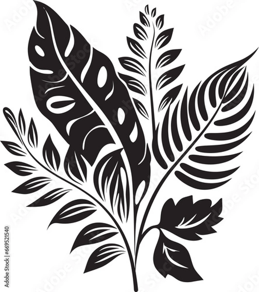 Fototapeta Black Vector Floral Icon A Timeless and Elegant Icon for Any Design Decorative Floral Design Icon A Black Vector Icon That Will Add a Touch of Glamour to Your Designs