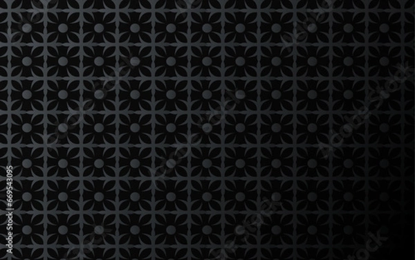 Fototapeta Abstract black gradient dark dotted vector background