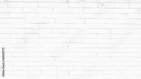 Fototapeta white brick wall