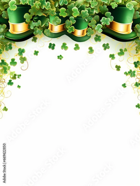 Obraz St Patricks Day graphics with copy space