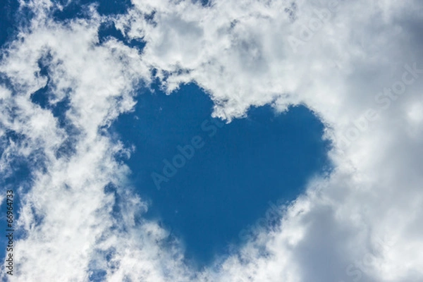 Fototapeta Wolkenherz