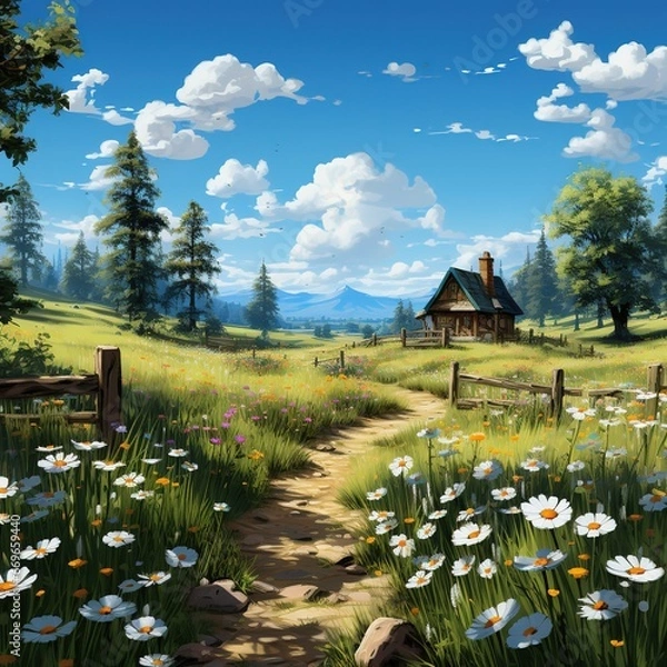 Obraz A bright and joyful Environment for Easter