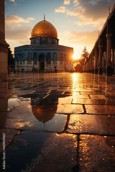 Obraz sunset at the mosque
