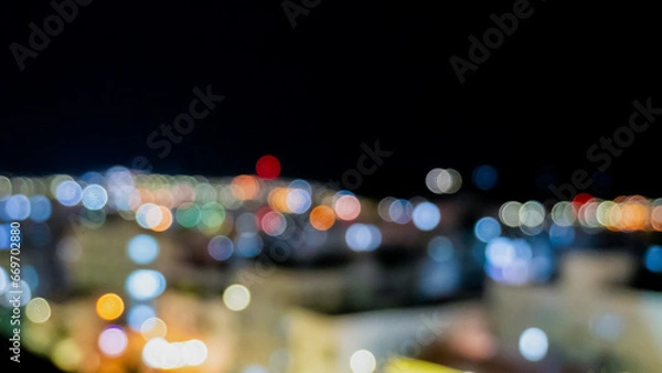 Obraz night blur lights