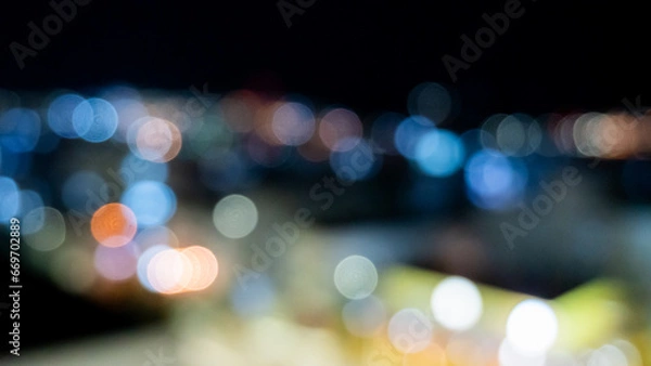 Obraz blur night lights