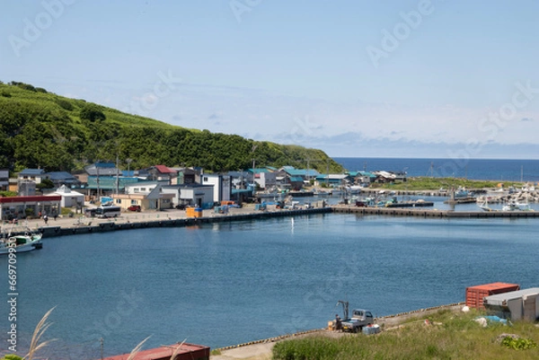 Obraz 離島の漁港