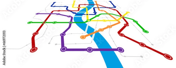 Obraz City Public Transport Scheme
