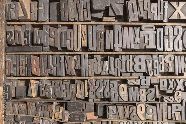 Obraz Letterpress alphabet