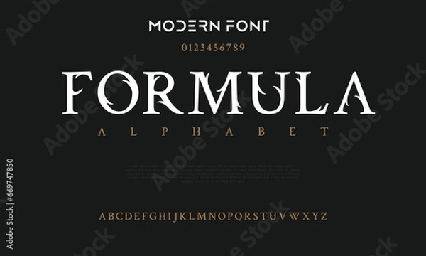 Obraz Sports minimal tech font letter set. Luxury vector typeface for company. Modern gaming fonts logo design.