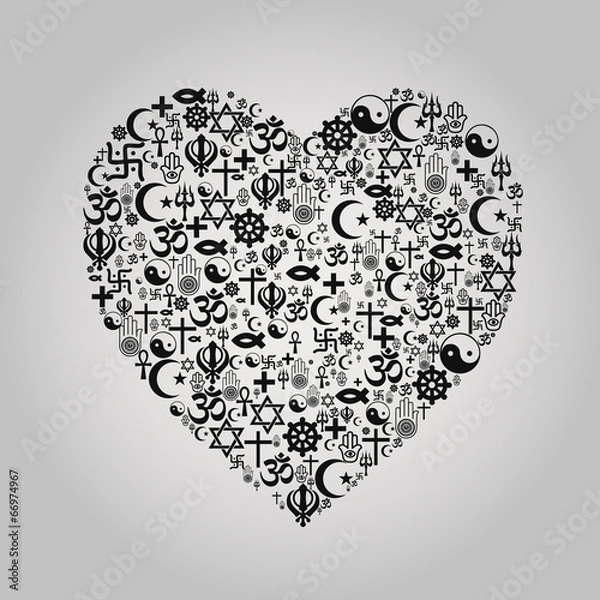 Obraz Religions Heart Shape