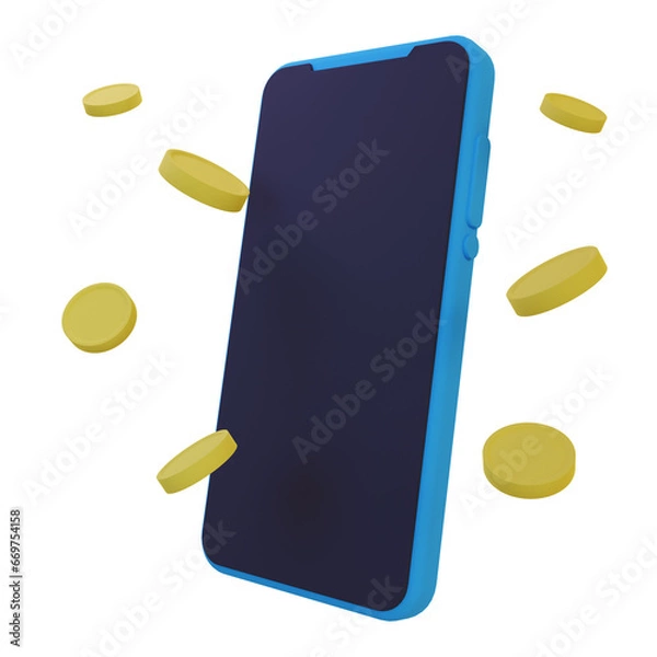 Obraz mobile phone with screen