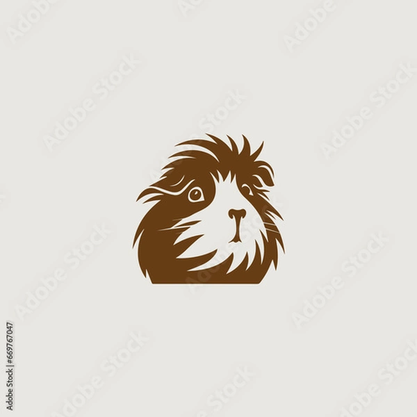 Obraz モルモットをシンボリックに用いたロゴのベクター画像