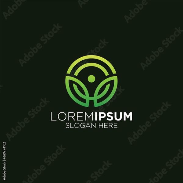 Obraz modern mature organic product company logo design