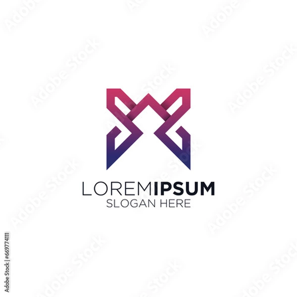 Obraz gradient creative pattern company logo