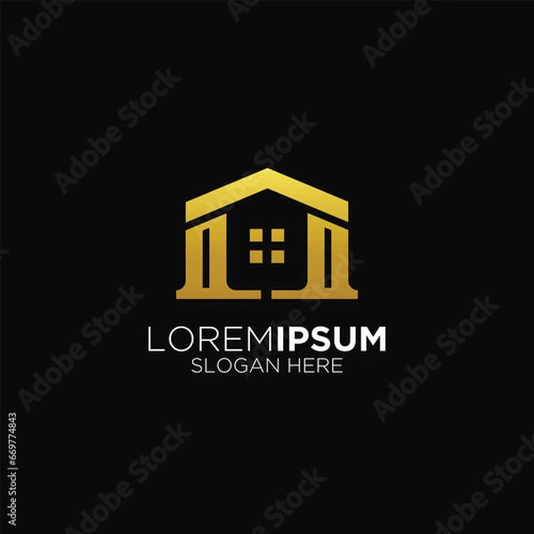 Obraz elegant luxury home logo