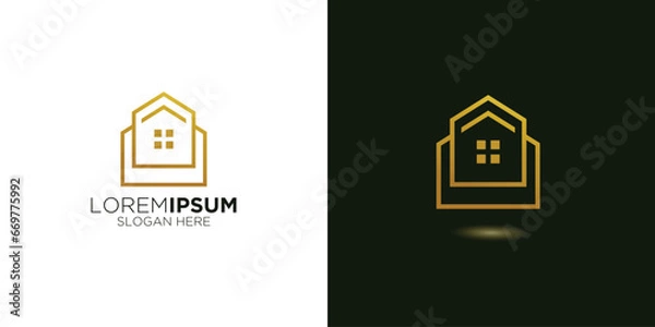 Obraz simple elegant home logo