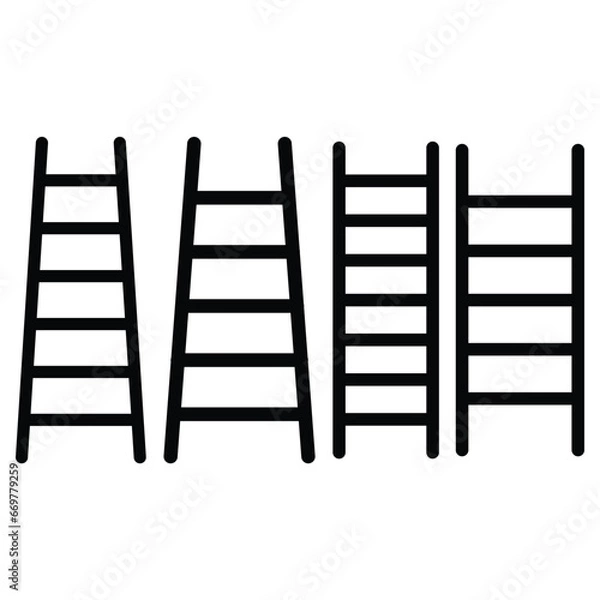 Obraz free vector ladder logo template
