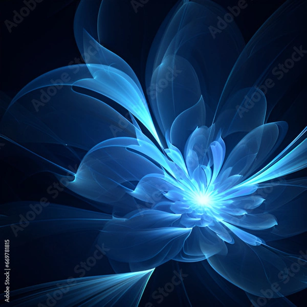 Fototapeta blue abstract background | generative AI
