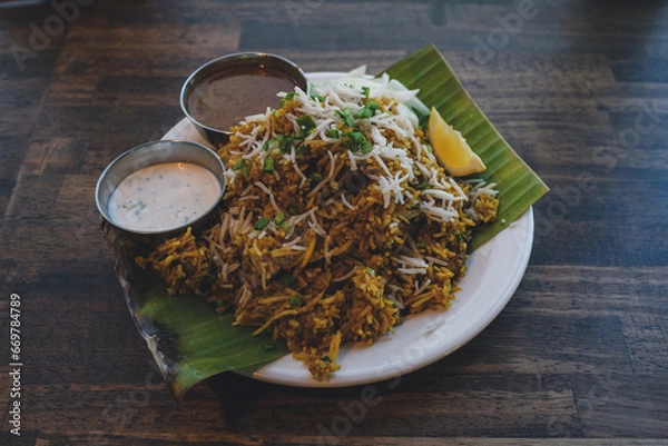 Obraz パキスタン名物のビリヤニ