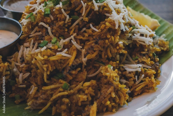 Obraz パキスタン名物のビリヤニ