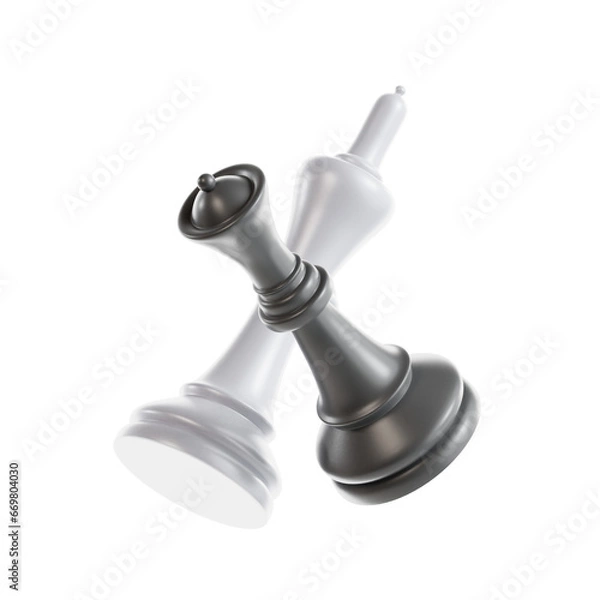 Obraz 3d rendering chess illustration