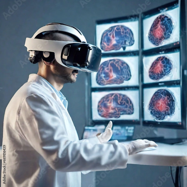 Obraz Virtual Reality Revolution in Brain Surgery Research