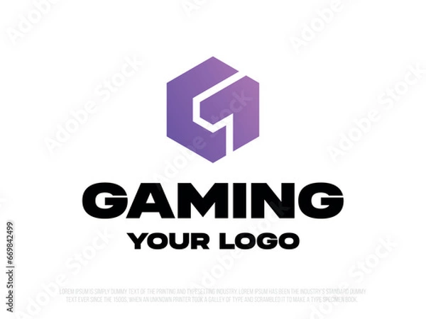Fototapeta Modern professional logo in the shape of the letter G. Exclusive G shape