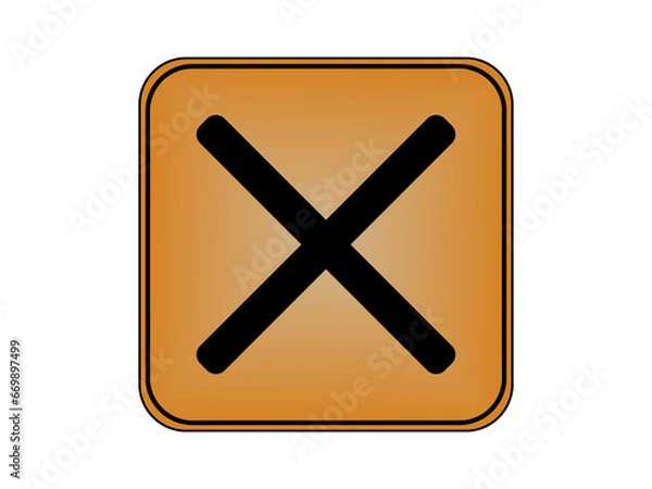 Fototapeta stop icon
