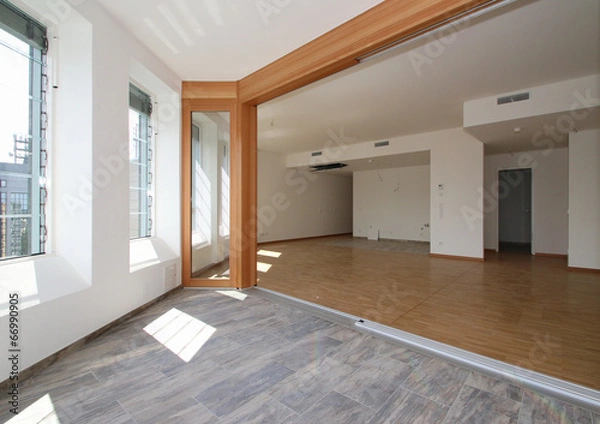 Obraz Heller Raum mit Wintergarten