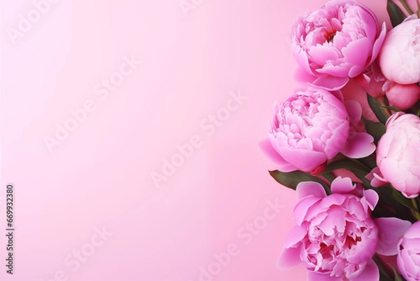 Obraz pink peonies