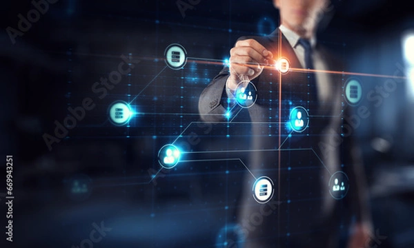 Fototapeta Innovative technologies image. Mixed media