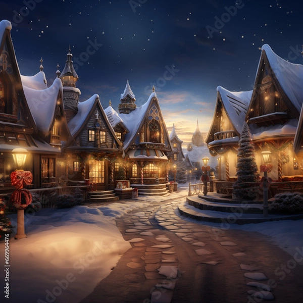 Obraz Winter Street Background 