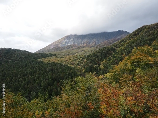 Obraz 秋の鳥取大山南壁