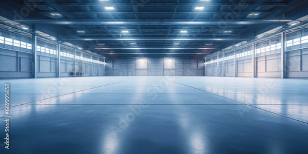 Fototapeta empty storage facility