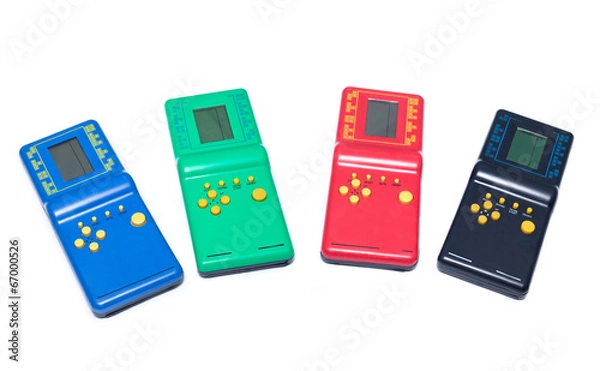 Fototapeta game console set