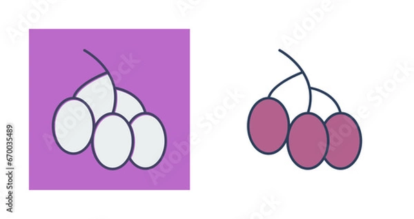 Obraz Berries Vector Icon