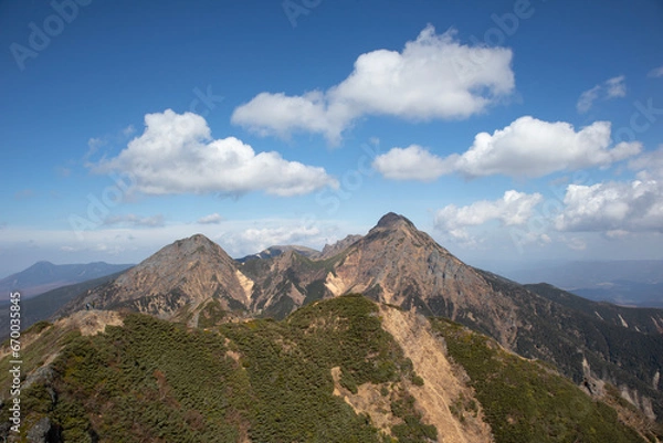 Fototapeta 権現岳から見る秋の南八ヶ岳