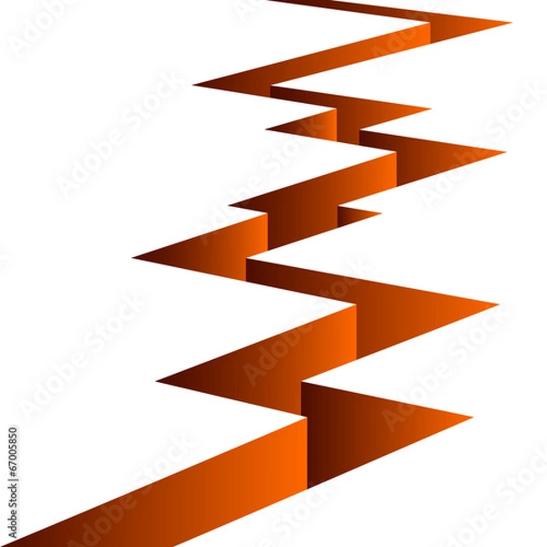 Fototapeta Crack on a surface